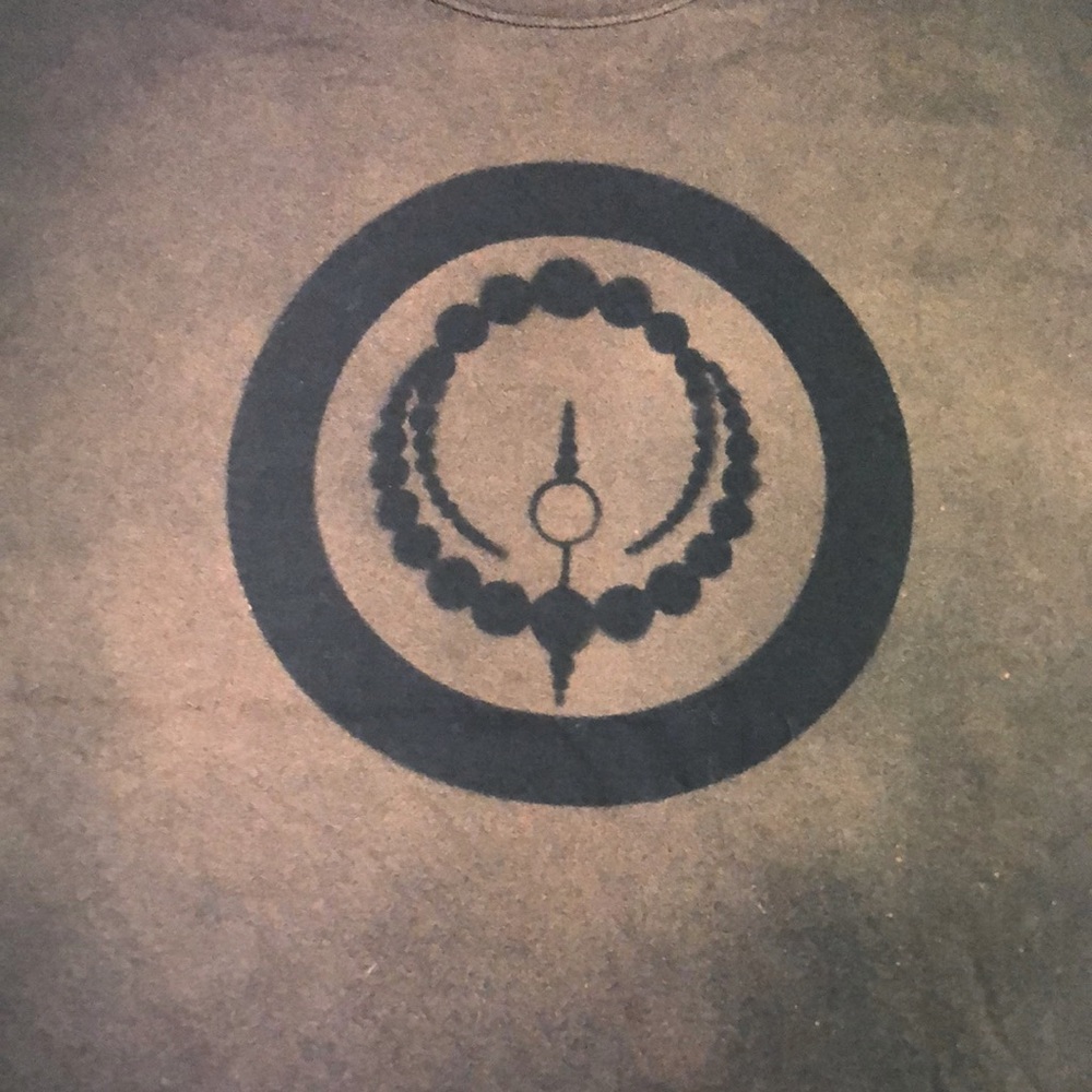 Handmade bleach painted. Crop circle designs